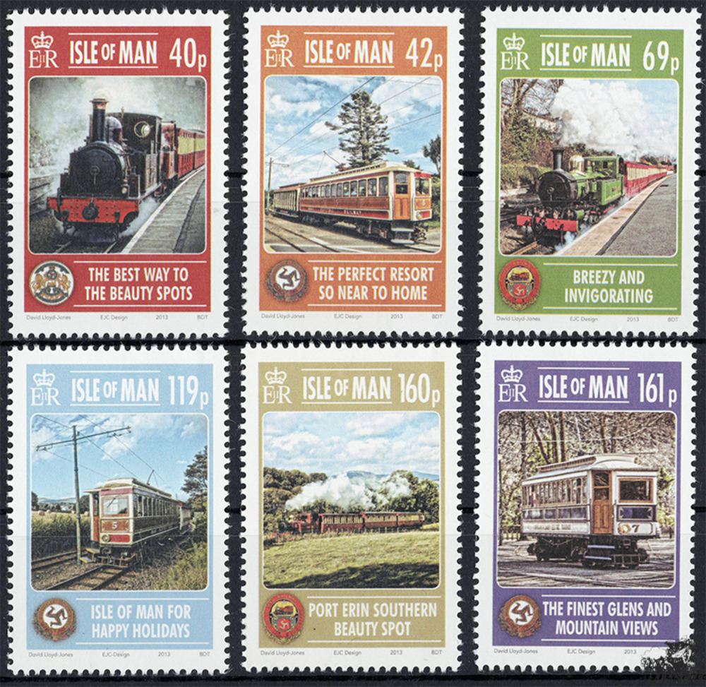 Isle of Man 2013 ** - 140 Jahre Eisenbahn und 120 Jahre elektrische Straßenbahn auf der Insel Man