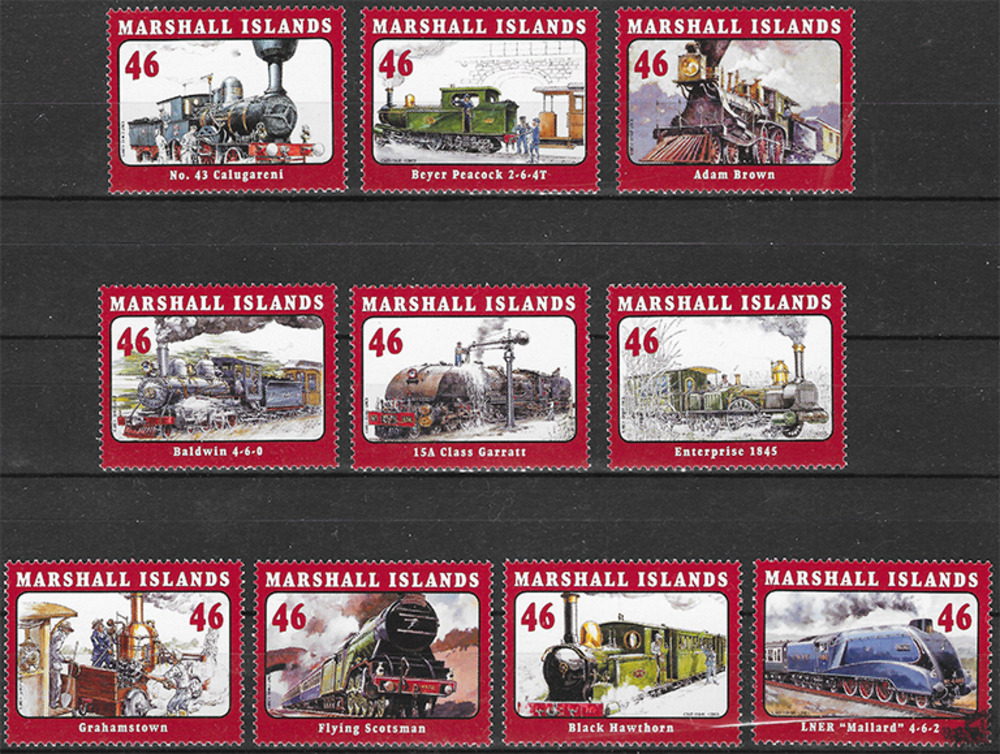 Marshall Inseln 2013 ** - Britische Dampflokomotiven