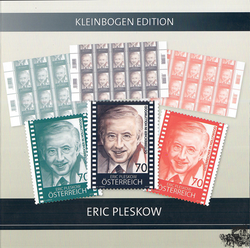 Eric Pleskow, Kleinbogen.Edition ** mit Klbg und Farbdrucken in grün und rot