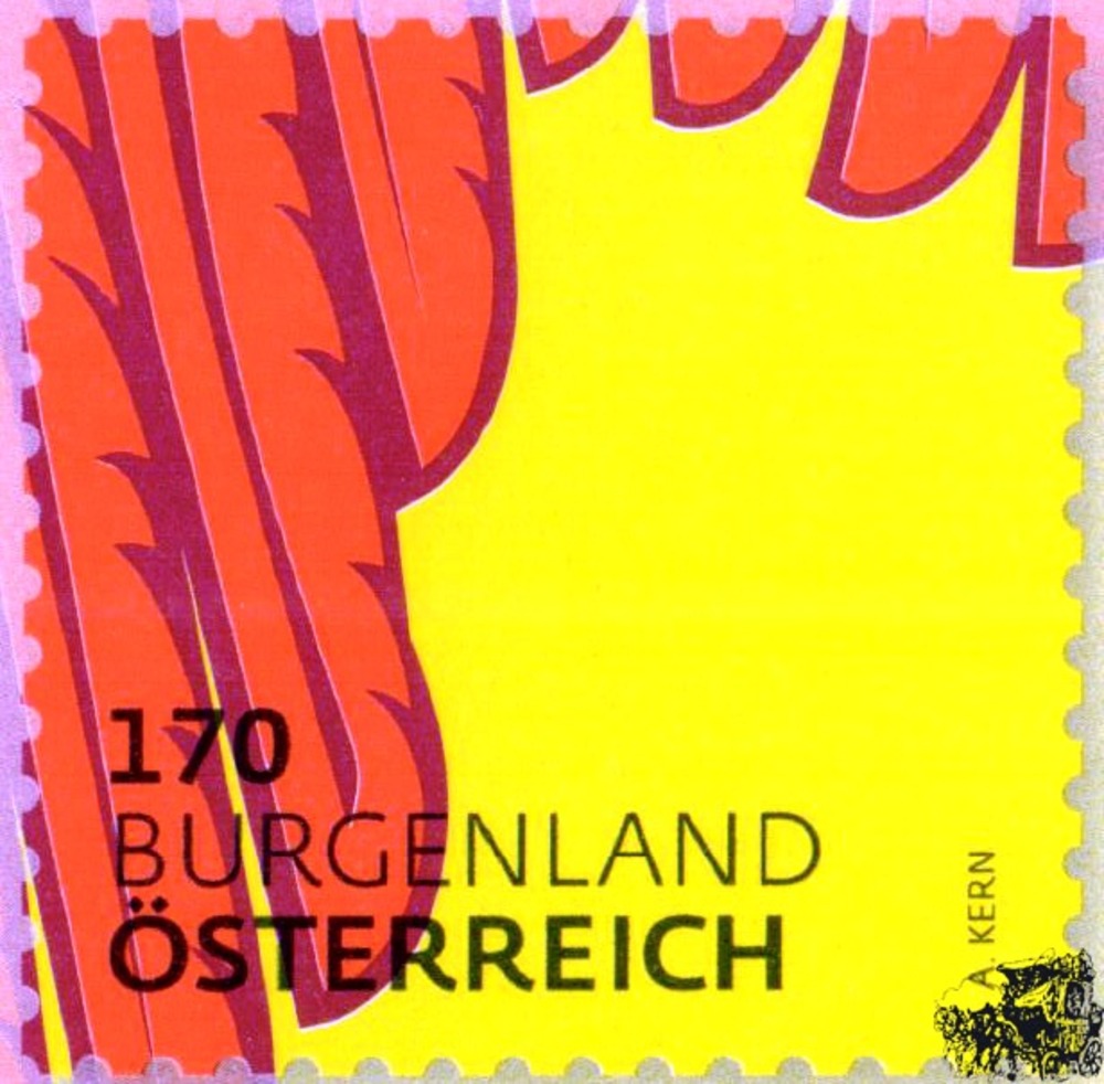 Österreich o 2017 € 1,70 - Burgenländisches Wappen, Adlerflug Österreich o 2017 € 1,70 - Burgenländisches Wappen, Adlerflug