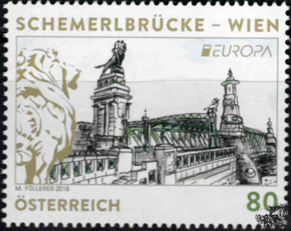 Österreich ** 2018 € 0,80 - EUROPA 2018 Motiv Brücke