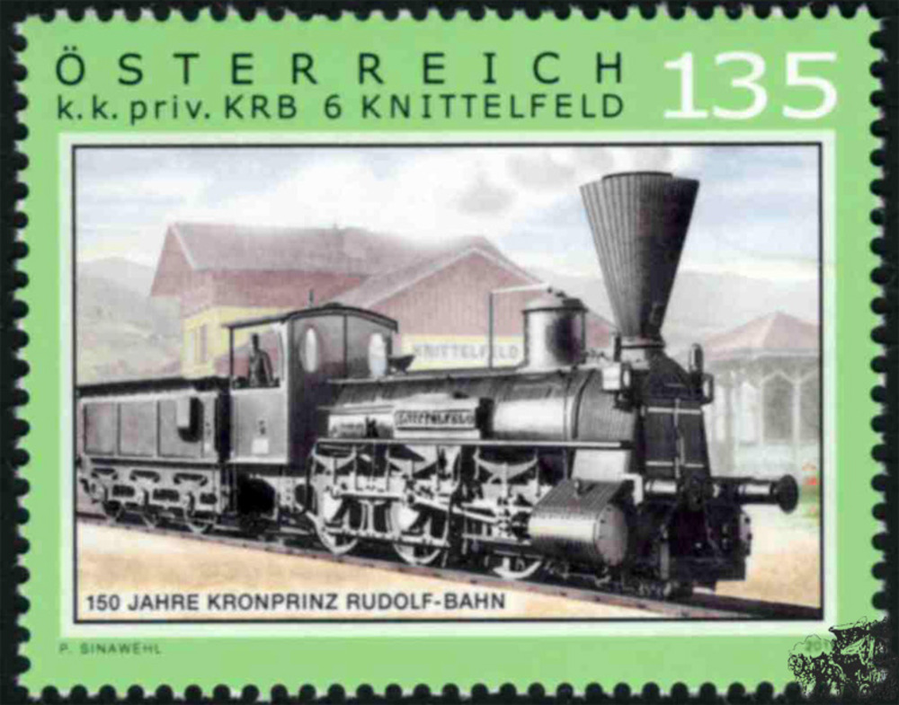 Österreich ** 2018 € 1,35 - 150 Jahre Kronprinz-Rudolf-Bahn