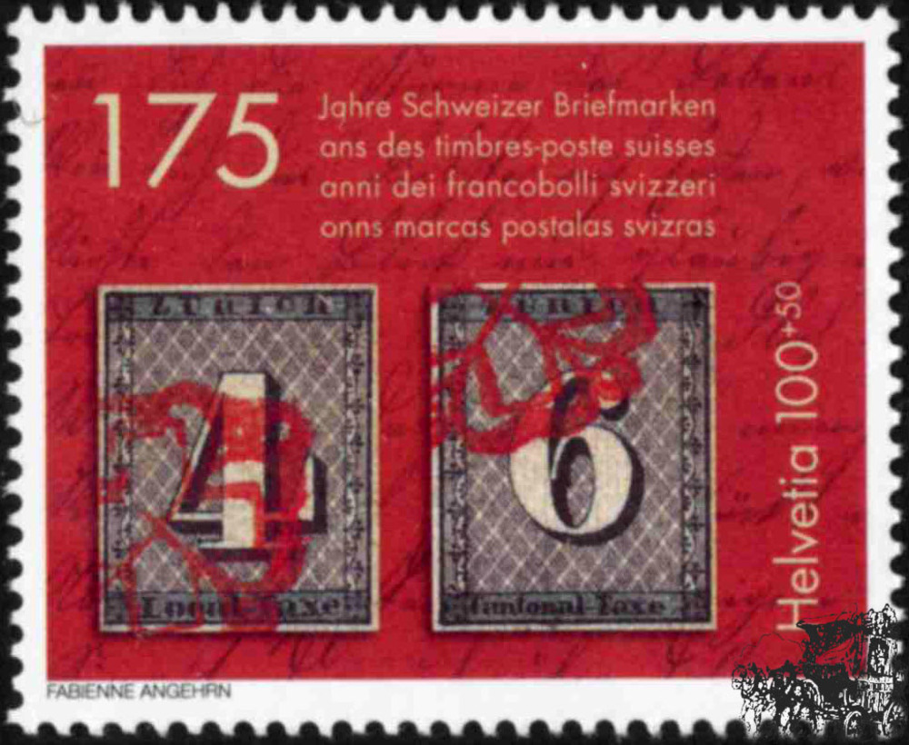 Schweiz ** - 175 Jahre Schweizer Briefmarken