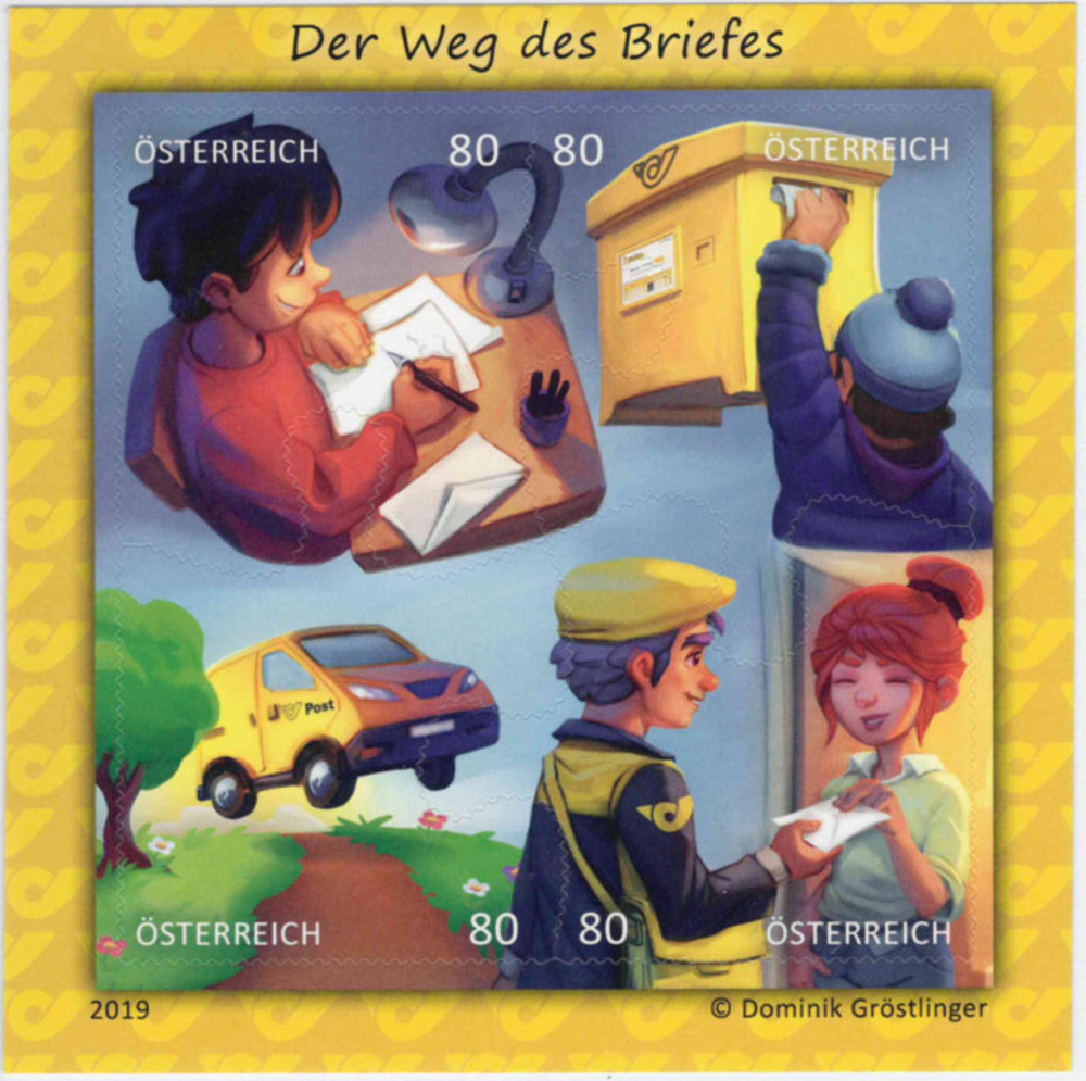 Österreich ** 2019 € 3,20 - Der Weg des Briefes Österreich ** 2019 € 3,20 - Der Weg des Briefes