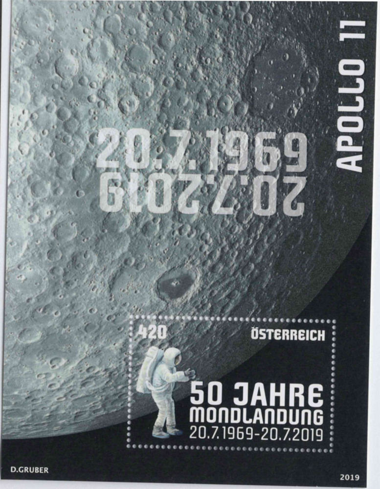 Österreich ** 2019 € 4,20 - Mondlandung Österreich ** 2019 € 4,20 - Mondlandung