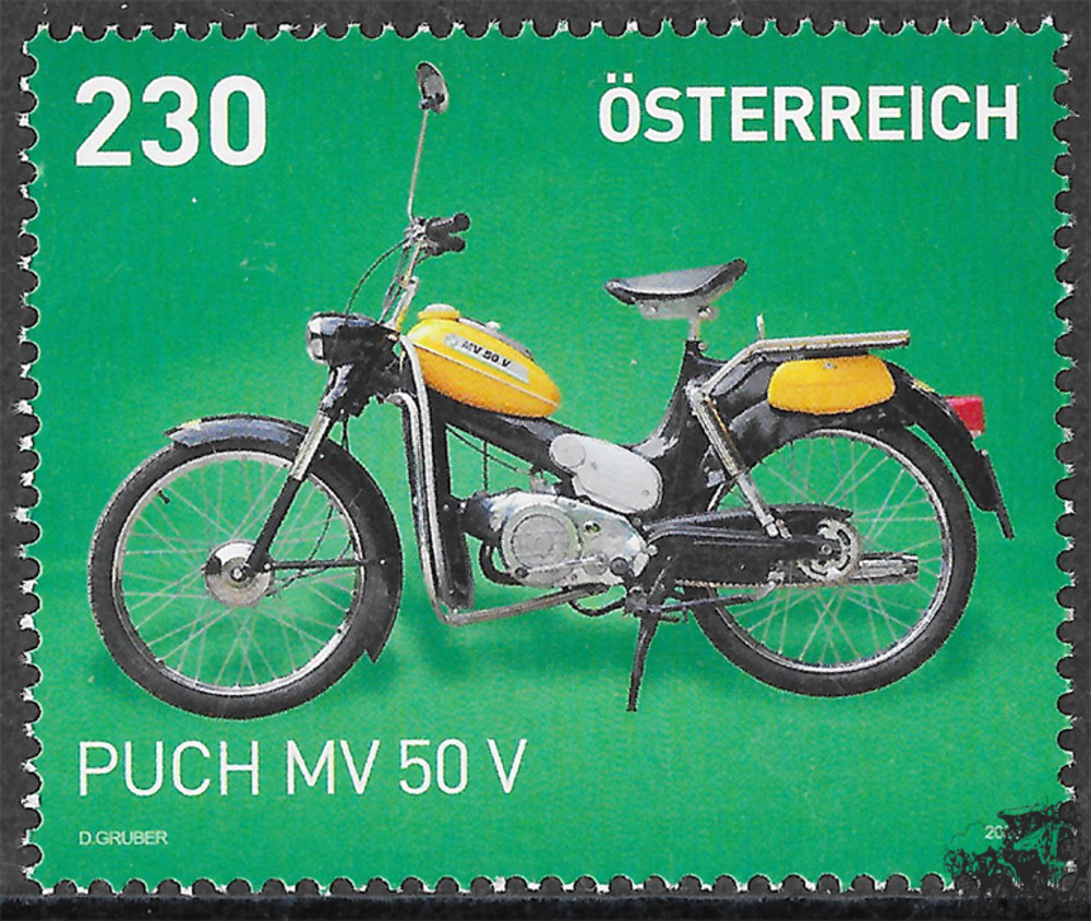 Österreich 2020 o - 2,30 € - Motorräder - Puch MV 50 V