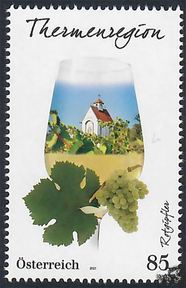 Österreich ** 2021 - €0,85 - Weinregionen Österreichs - Thermenregion - Rotgipfler Österreich ** 2021 - €0,85 - Weinregionen Österreichs - Thermenregion - Rotgipfler
