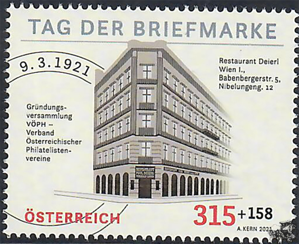 Österreich ** 2021 - €3,15+1,58 - Tag der Briefmarke 2021