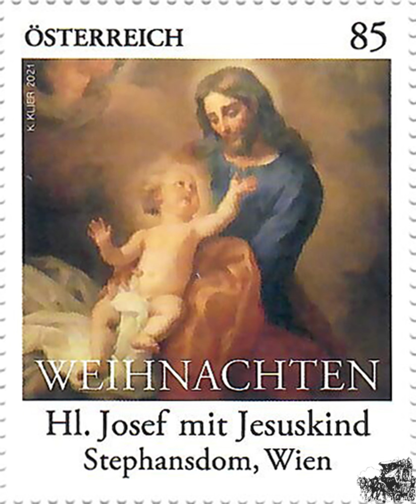 Österreich ** 2021 - €0,85- Weihnachten - Hl. Josef mit Jesuskind Österreich ** 2021 - €0,85- Weihnachten - Hl. Josef mit Jesuskind