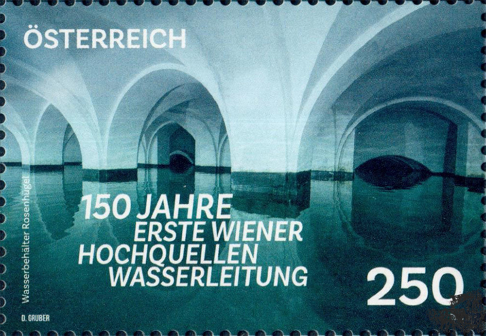 Österreich 2023 ** - € 2,50 - 150 Jahre Erste Wiener Hochquellenwasserleitung Österreich 2023 ** - € 2,50 - 150 Jahre Erste Wiener Hochquellenwasserleitung