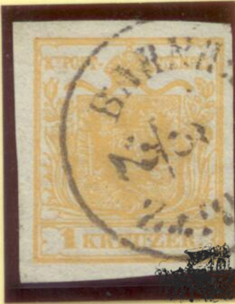 1 Kreuzer Handpapier - Nr.1HIa orangeocker 1 Kreuzer Handpapier - Nr.1HIa orangeocker