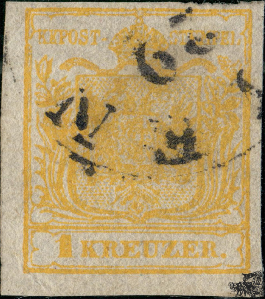 1 Kreuzer Handpapier - Nr.1 HIII 1 Kreuzer Handpapier - Nr.1 HIII