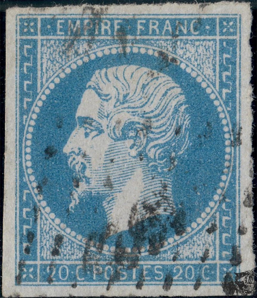 Frankreich 1853 o - 20 Centimes - Kaiser Napoleon III