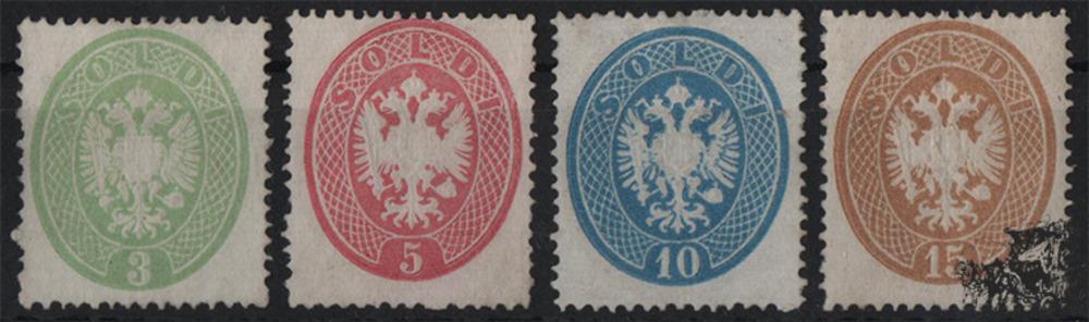 Österreich - Nr. 15-18A (*) Lombardei & Venetien 1863 Österreich - Nr. 15-18A (*) Lombardei & Venetien 1863