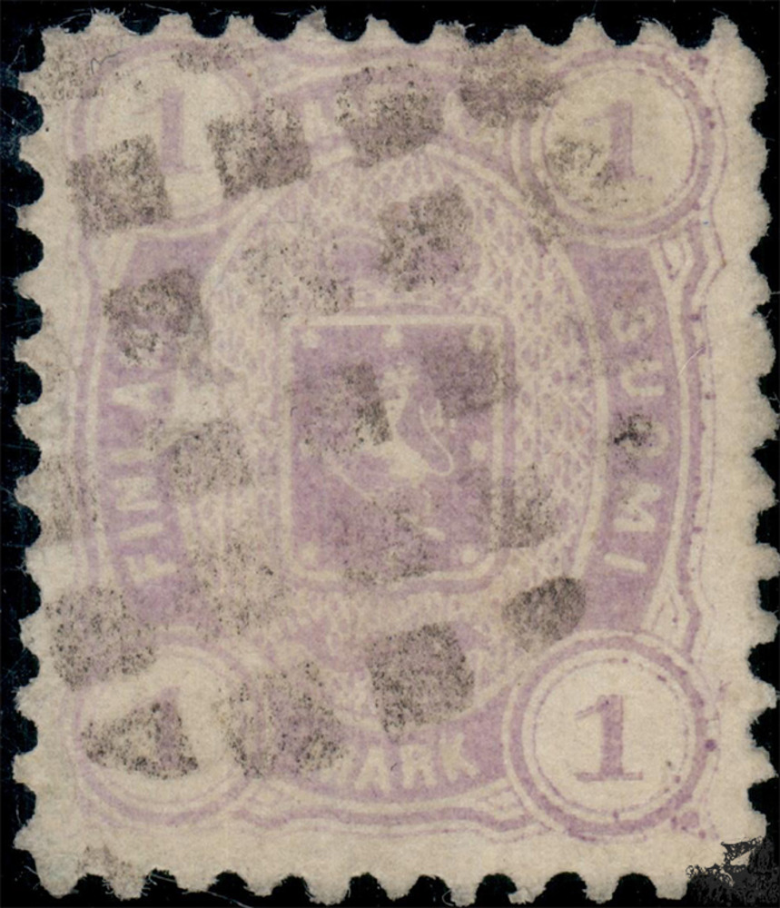 Finnland o 1877 - Freimarken: Wappen - 1 Markka