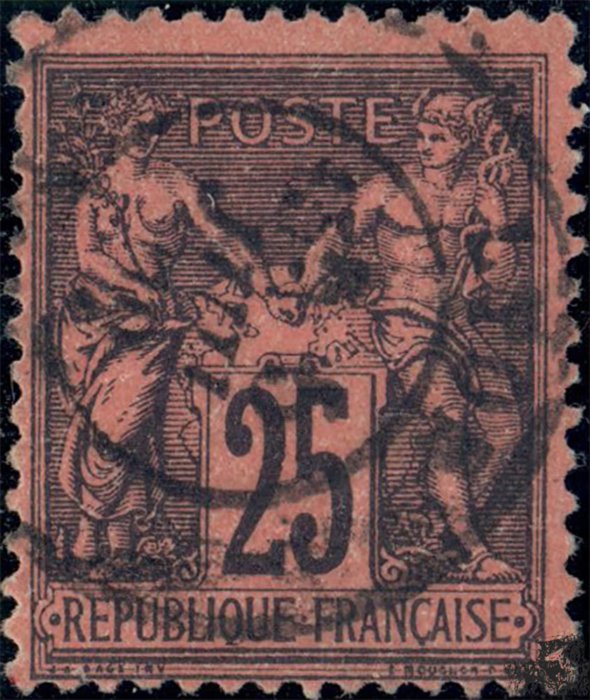 Frankreich o 1877 - 25 Centimes - Freimarke: Allegorie