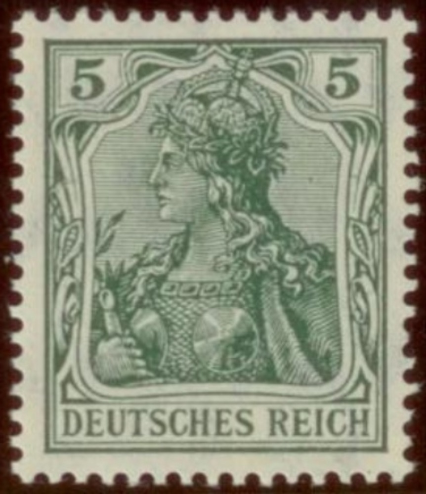 Deutsches Reich, 5 Pfennig Germania - Nr.85Ia **