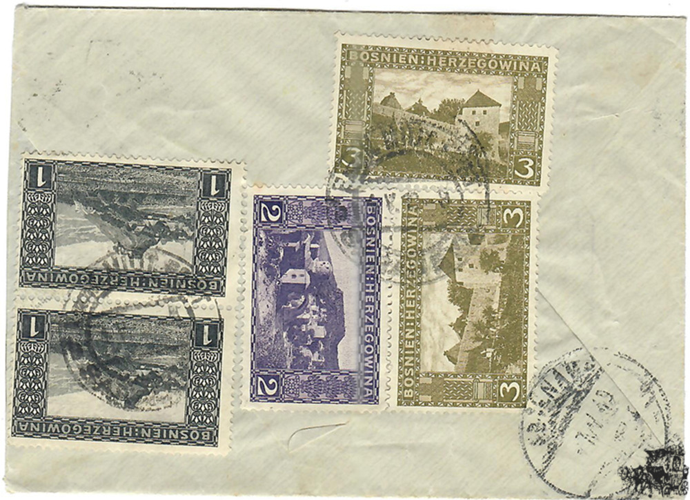 Bosnien-Herzegowina 1906 - Brief, Mischfrankatur
