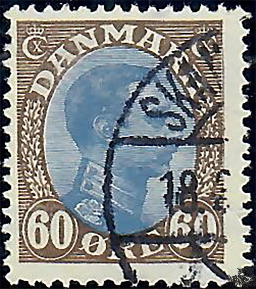 Dänemark o 1919 - Freimarken: König Christian X. - 60 Ore