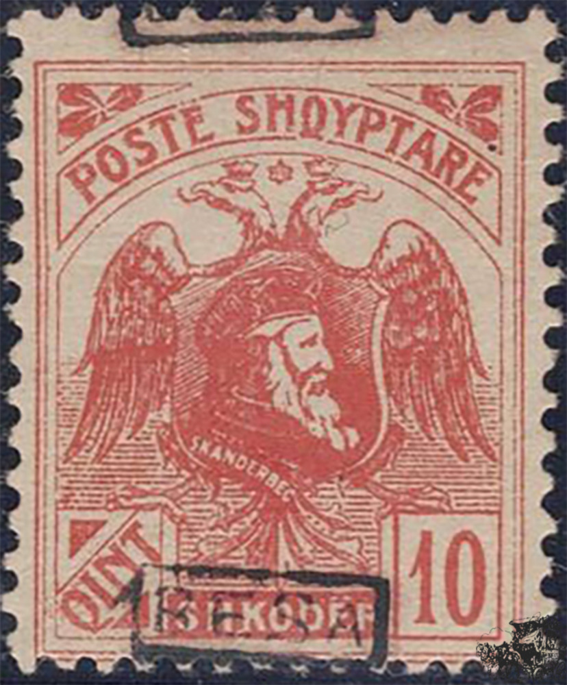 Albanien 1920 * - Skanderbeg und Doppeladler, ziegelrot