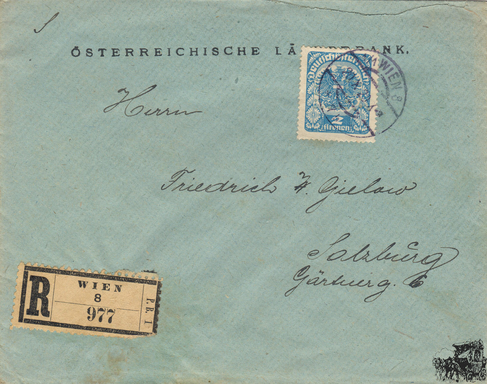 Deutsch-Österreich R-Brief 1920
