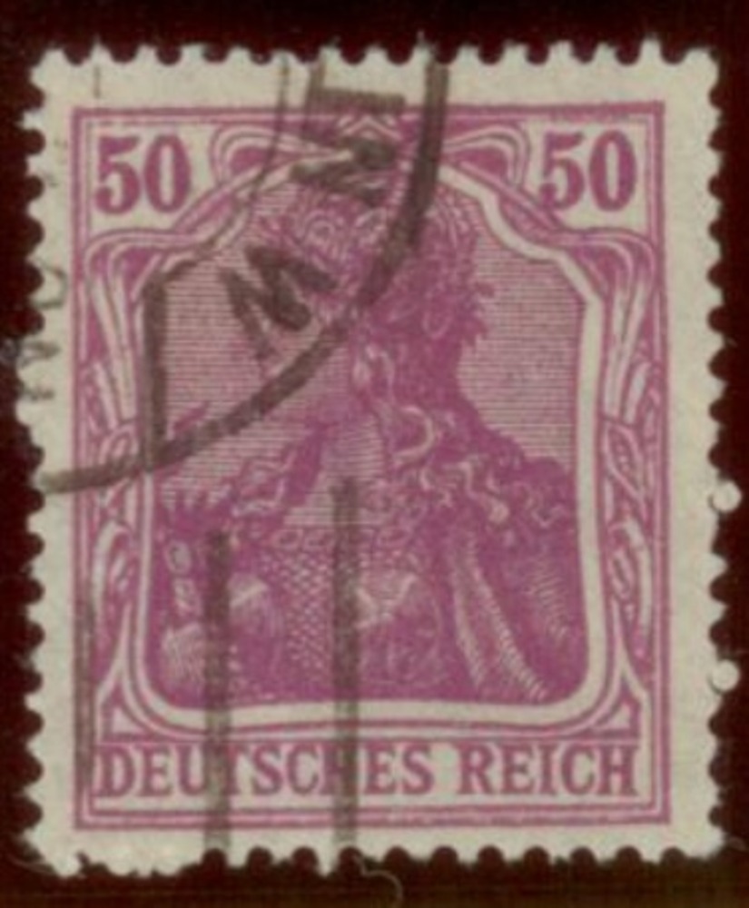 Deutsches Reich, 50 Pfennig Germania Type I - Nr.146I