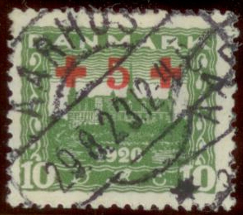 Dänemark o 1921 - 10 Öre “Rotes Kreuz“