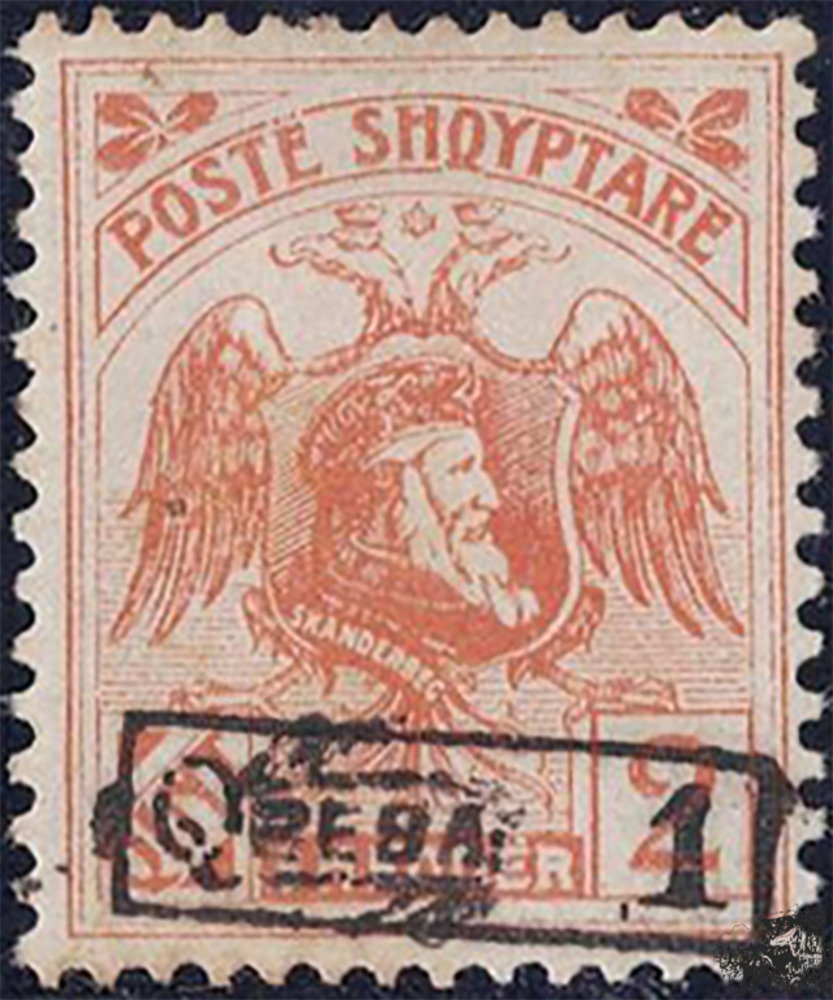 Albanien 1922 * - Skanderbeg und Doppeladler, orange