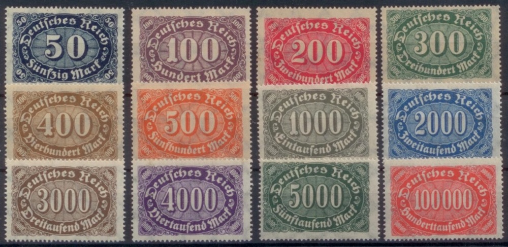 Deutsches Reich, Inflationsausgabe - Nr.246-257 **
