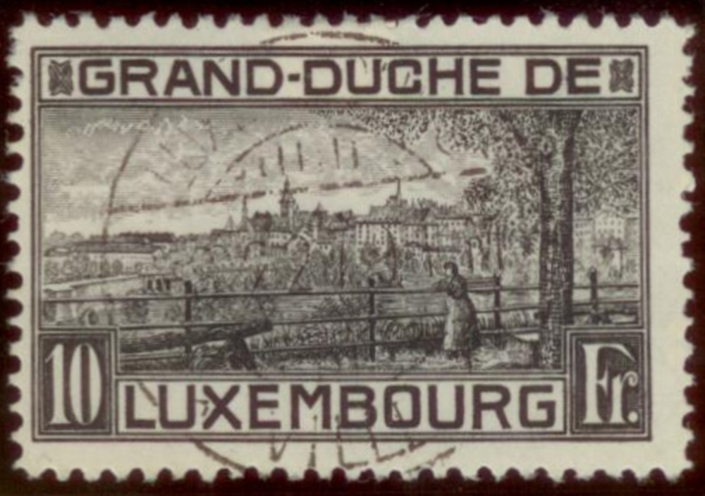 Luxemburg o 1923 - 10 Fr. “Landschaften“