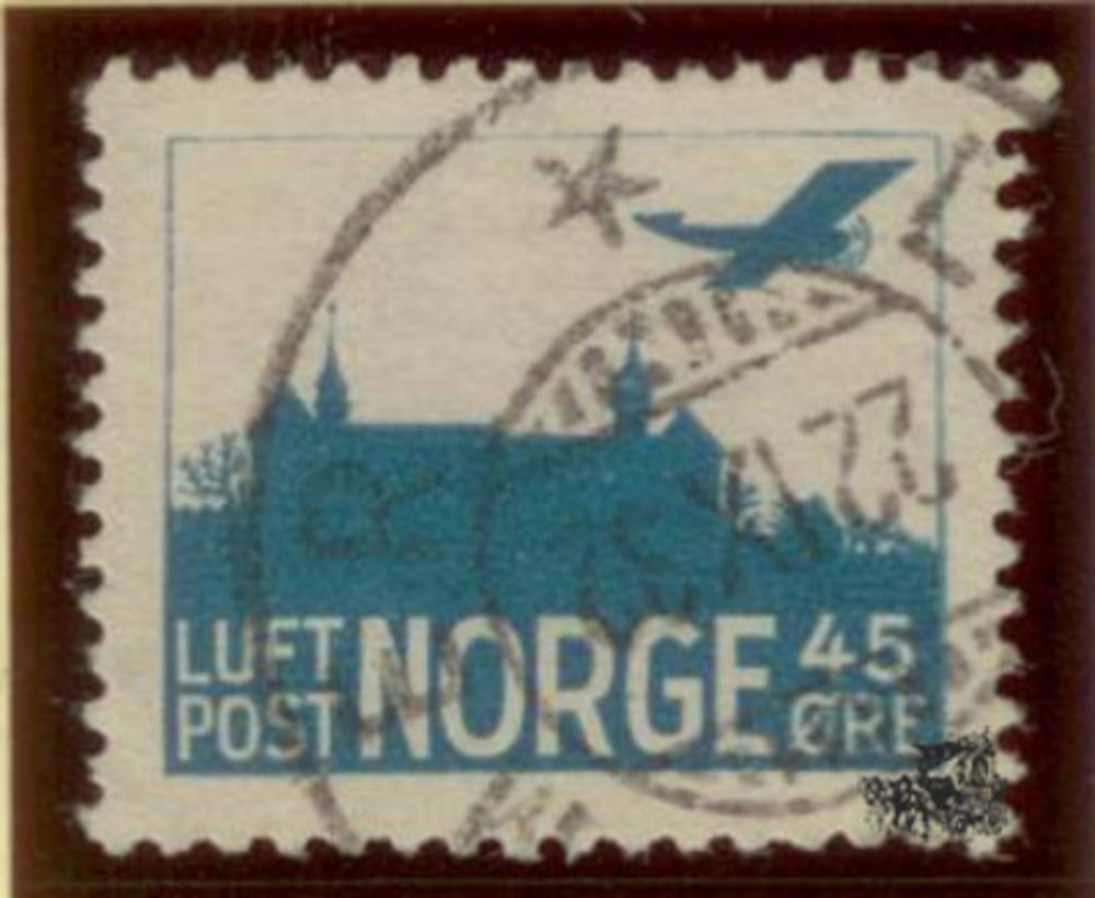Norwegen o 1927 - Burg Akershus Oslo, 45 Öre Norwegen o 1927 - Burg Akershus Oslo, 45 Öre