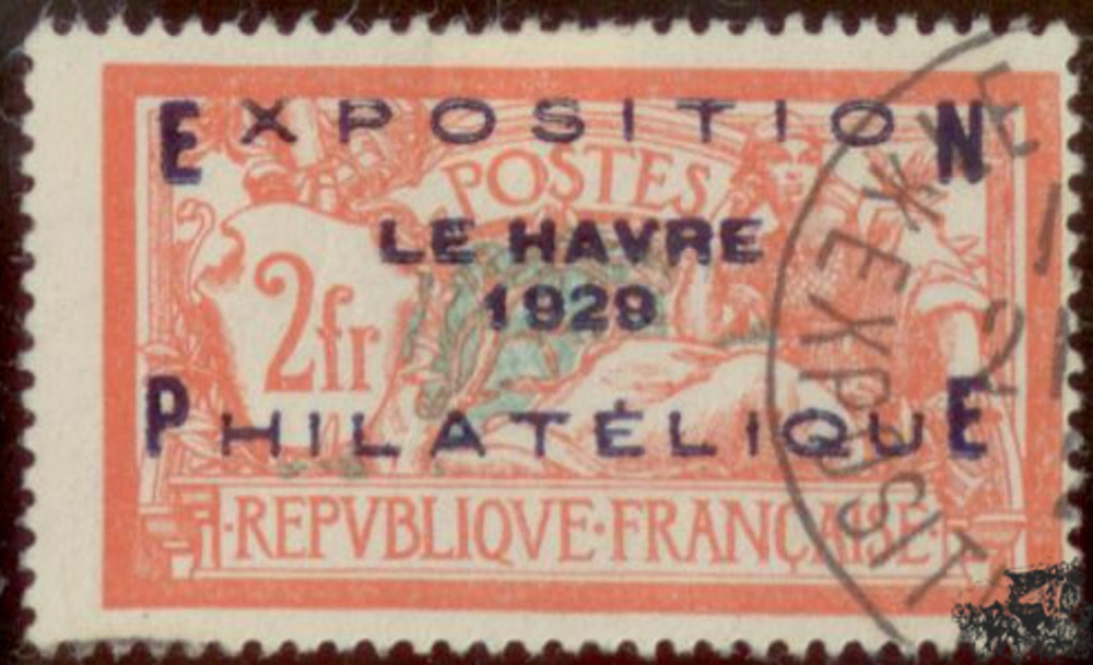 Frankreich O 1929 2+5 Franc Philatelistische Ausstellung Le Havre
