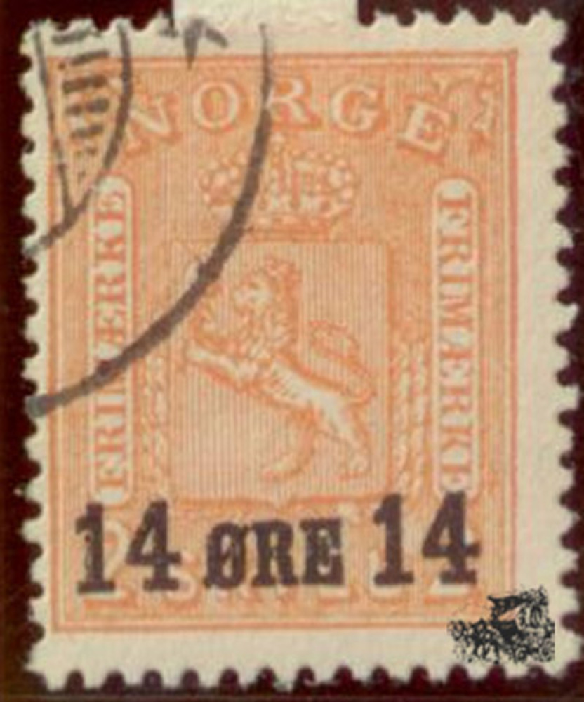 Norwegen o 1929 - 1. Juli. Freimarke, 14 Öre Norwegen o 1929 - 1. Juli. Freimarke, 14 Öre