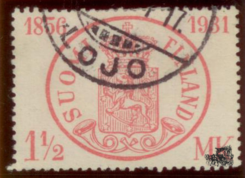 Finnland o 1931 - 75 Jahre finnische Briefmarken, 1 1/2 Markka Finnland o 1931 - 75 Jahre finnische Briefmarken, 1 1/2 Markka