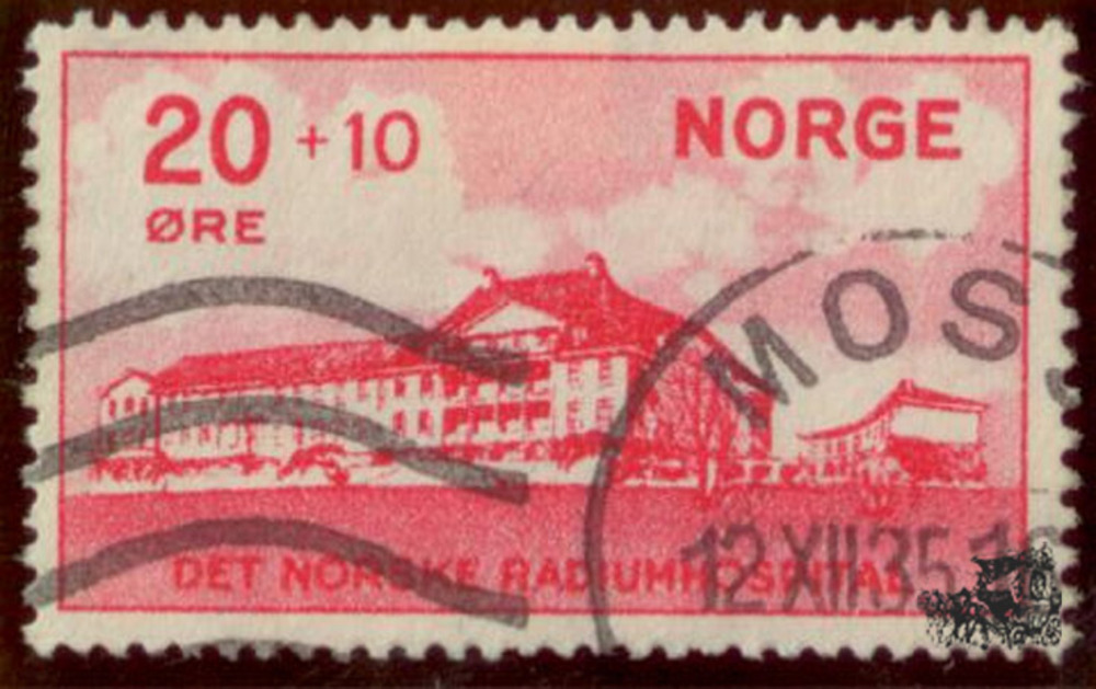 Norwegen o 1931 - 14. April. Radiumhospital, 20 + 10 Ore Norwegen o 1931 - 14. April. Radiumhospital, 20 + 10 Ore