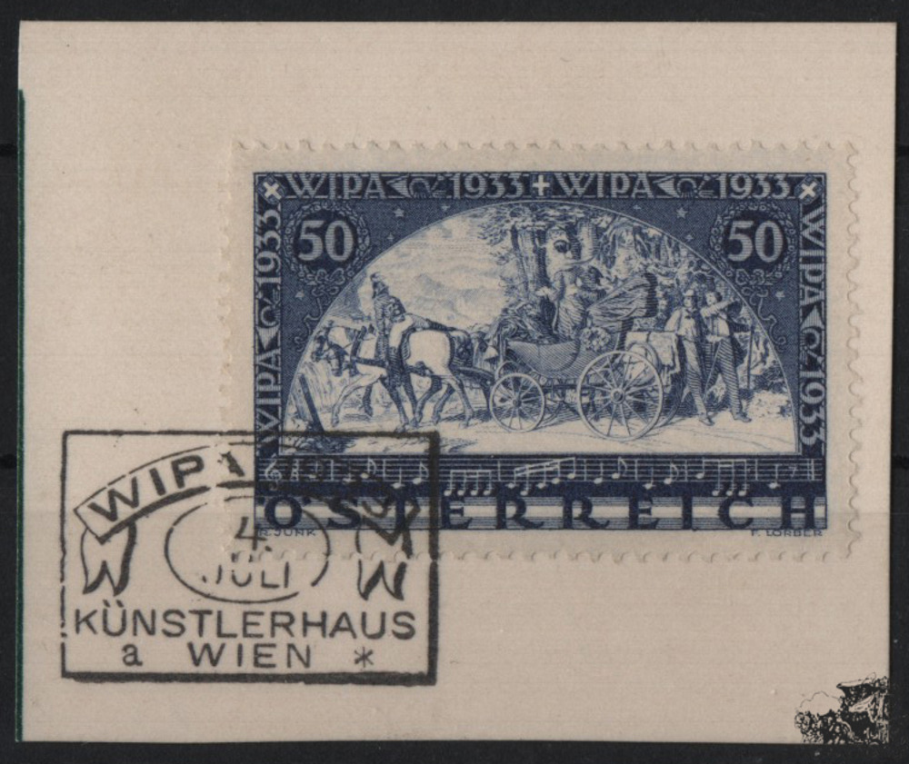 Österreich - Nr. 555 Briefstück 50 Gr. 1933 - WIPA Österreich - Nr. 555 Briefstück 50 Gr. 1933 - WIPA