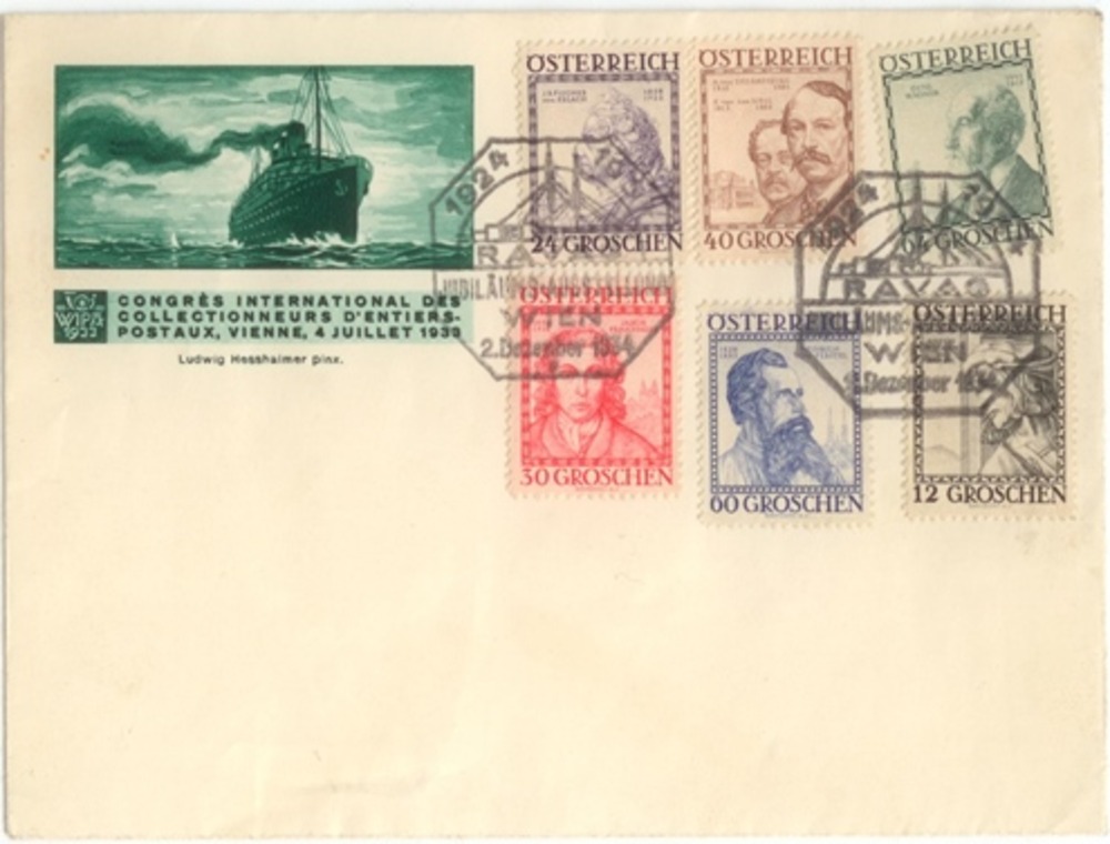 Österreich 1934 FDC - Österreichische Baumeister
