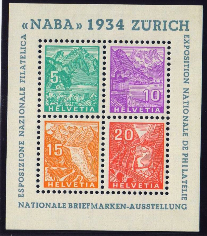 Schweiz * 1934 - “NABA“ Block