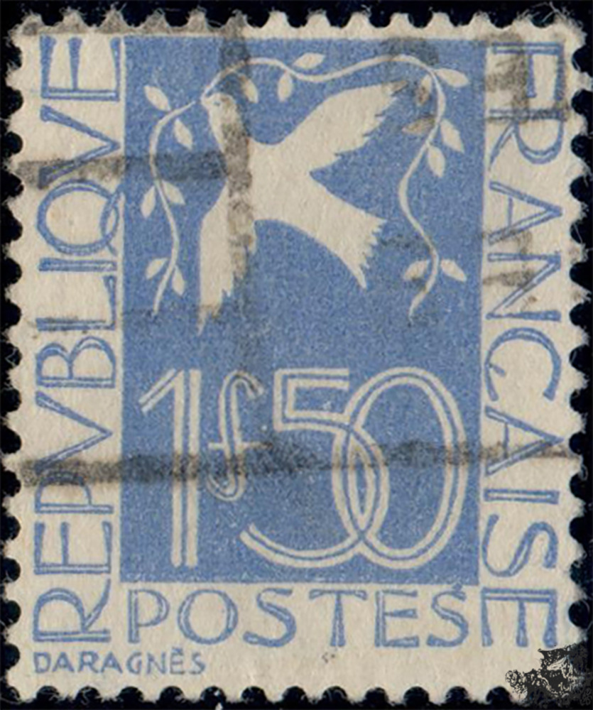 Frankreich ** 1934 - 1,50 Franc - Freimarke: Friedenstaube