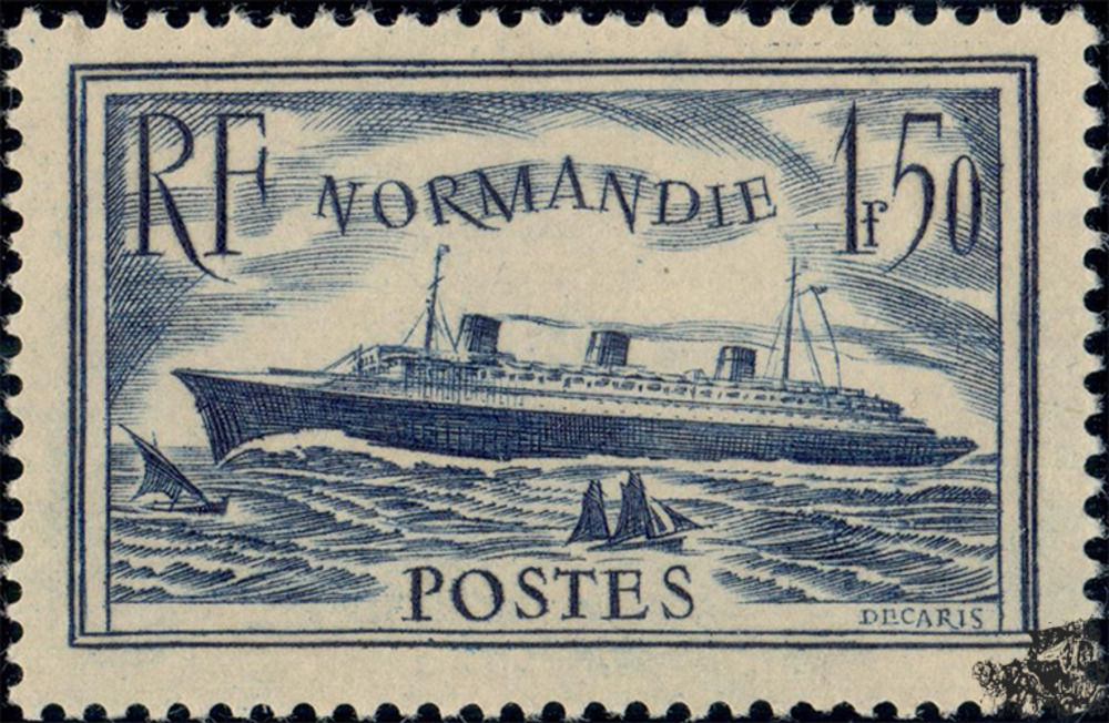 Frankreich ** 1935 - 1,50 Franc - Indienststellung des Passagierschiffes Normandie