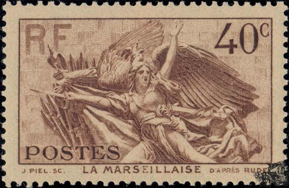 Frankreich ** 1936 - 40 Centimes - 100. Todestag von Claude Joseph Rouget de Lisle