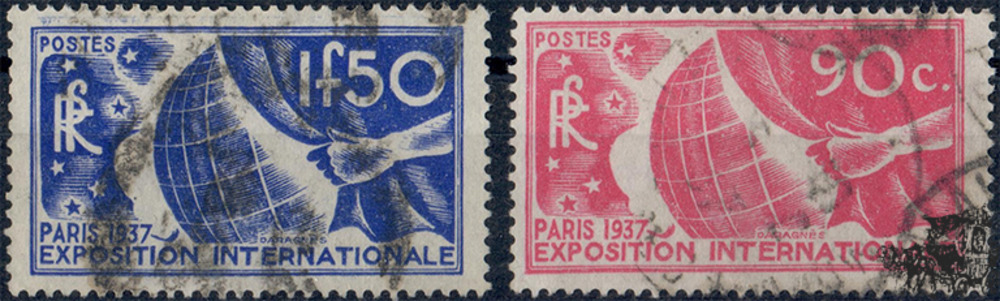 Frankreich Satz o 1936 - 2,40 Franc - Weltausstellung 1937, Paris