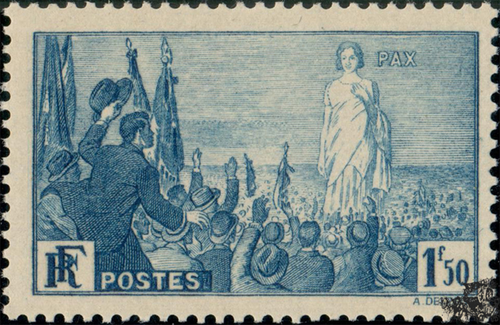 Frankreich ** 1936 - 1,50 Franc - Internationale Friedensvereinigung, Paris