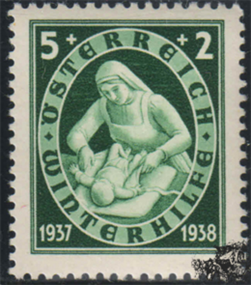 Österreich 1937 **, Gr. 5 + 2 - Winterhilfe Österreich 1937 **, Gr. 5 + 2 - Winterhilfe