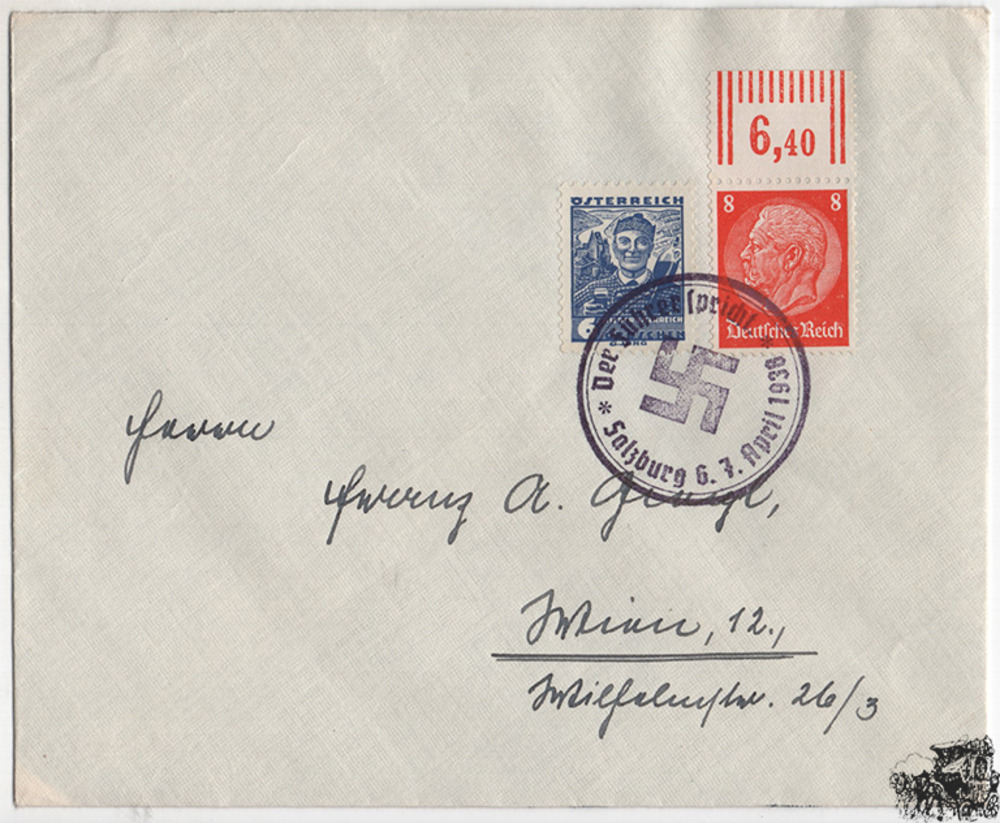 Österreich 3. Reich Ostmark - Nr. 571, 517 1. Rep. / 3. Reich Mischfrankatur