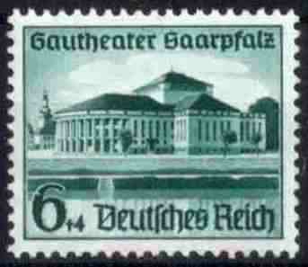 DR 1938 **, 6+4 Pfg. Gautheaters Saarpfalz