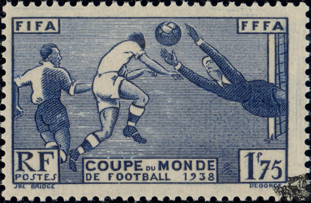 Frankreich ** 1938 - 1,75 Franc - Fußball-Weltmeisterschaft