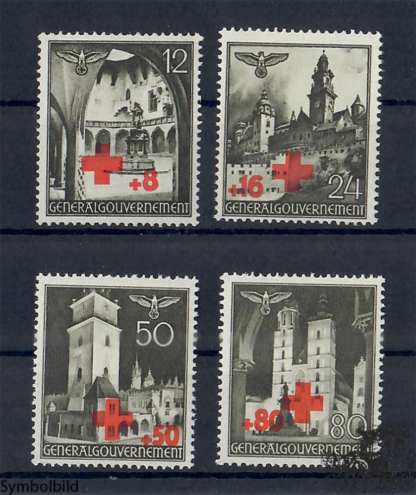 Generalgouvernement 1940 - Rotes Kreuz Nr.52-55 **