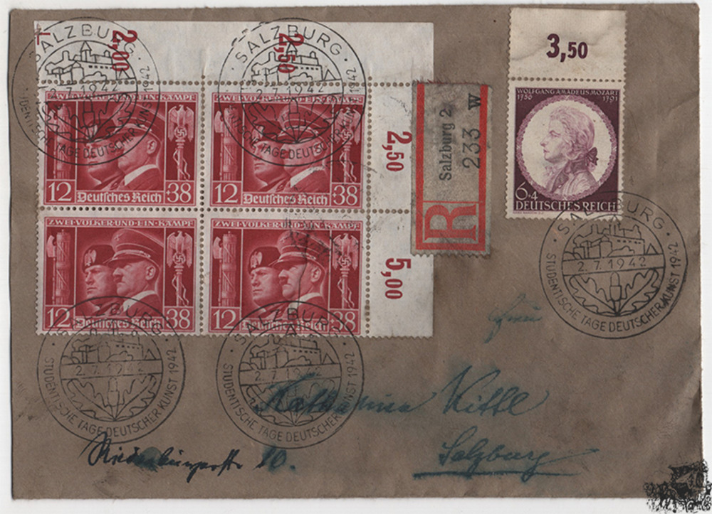Österreich 3. Reich Ostmark - Nr. 763, 810 Hitler-Mussolini Österreich 3. Reich Ostmark - Nr. 763, 810 Hitler-Mussolini