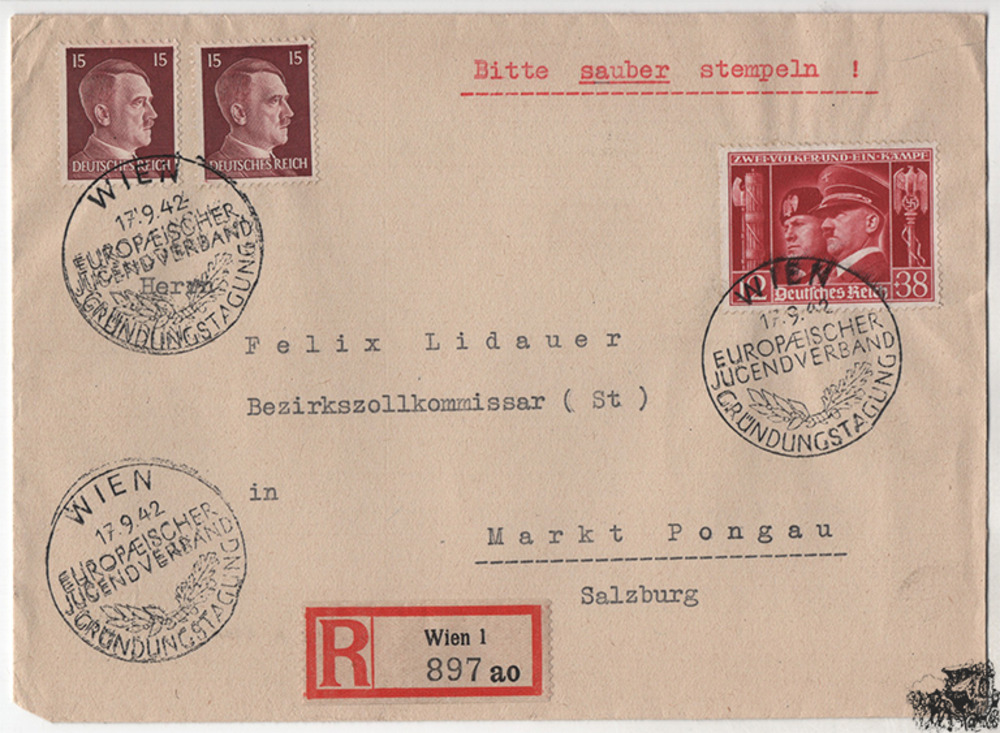 Österreich 3. Reich Ostmark - Nr. 763, 789 Hitler-Mussolini